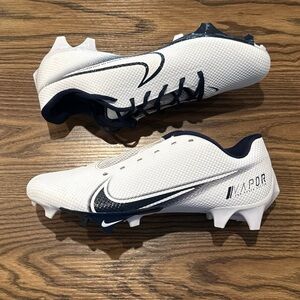 Size 10 Nike Vapor Edge Speed 360 White/Navy Blue Football Cleats CV6349-102